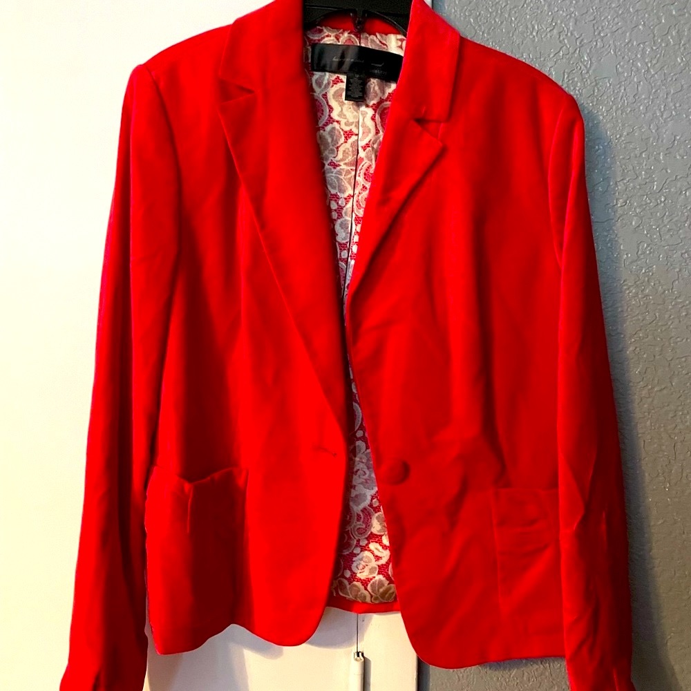 Red Apostrophe Blazer
